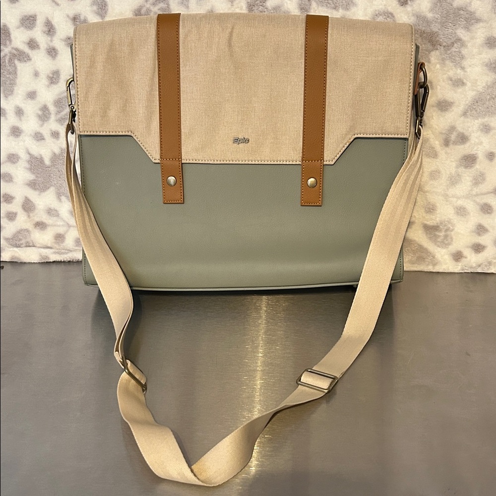 EPIC canvas, FAUX leather laptop, traveling bag